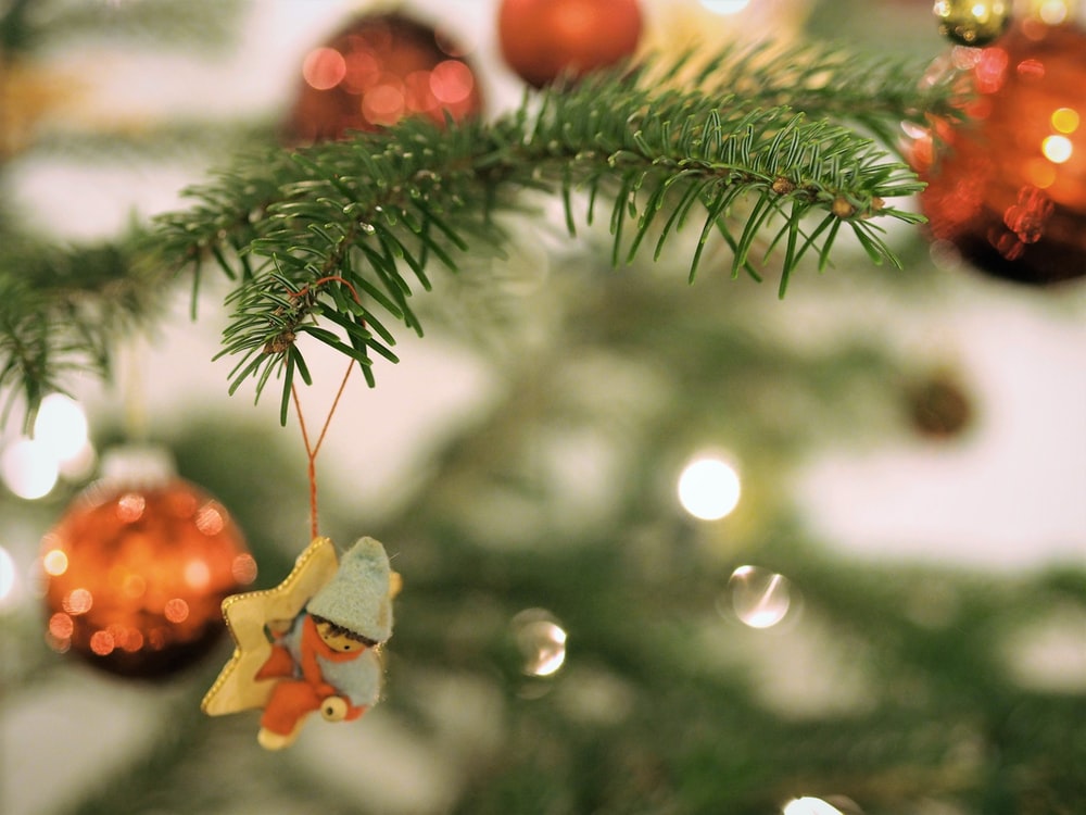Ornaments On A Christmas Tree
